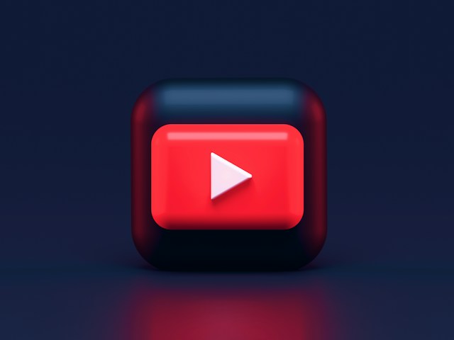 Pantalla con logo de youtube